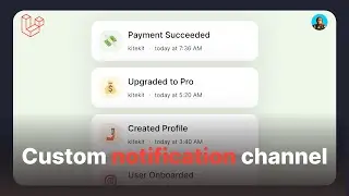 Custom notification channel in Laravel