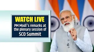 PM Narendra Modi's remarks at the plenary session of SCO Summit