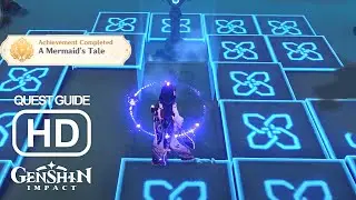 A Mermaid Tale World Quest | Solve the puzzle of the Watatsumi Statue - Genshin Impact 2.1