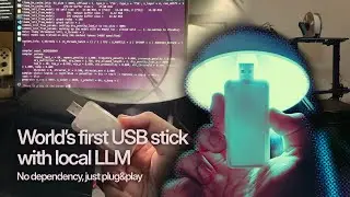 First person to run local LLM on a USB stick (Pi Zero w/ Armv6l arch and llama.cpp)