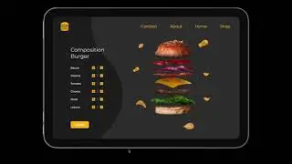Create Burger Website Animation in Figma