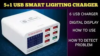 6 usb charger with digital display sunshine | HOW TO USE