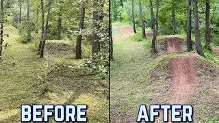 FIRST HITS! - ABANDONED BMX Trails Rehab Ep2?