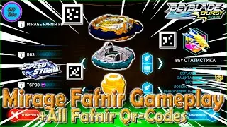 Gameplay Mirage FAFNIR F6 + All Qr-CODES | Геймплей Mirage FAFNIR F6 + Qr-Коды - Beyblade Burst