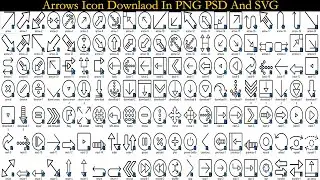 Arrow Icons Download In PNG PSD And SVG Files |Sheri Sk| |PNG Arrow
