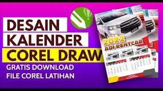 TUTORIAL CARA MEMBUAT DESAIN KALENDER 2022 COREL DRAW