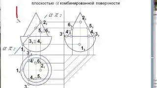 Начертательная геометрия_21_Сечение группы тел вращения плоскостью