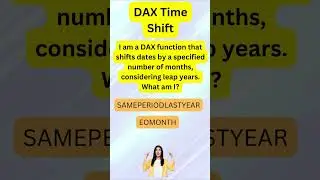 12 DAX - Time Shift #shorts #dax #powerbi #riddles