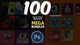 Mega Bundle Of Social Media Download For Photoshop  |Sheri SK| |Photoshop Tutorial|