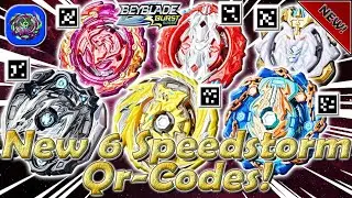 New 6 SPEEEDSTORM Qr-Codes | Новые 6 Qr-Кодов Speedstorm - Beyblade Burst Surge