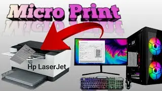 Micro Print with Your Computer and Printer | Micro Xerox | Document Print |