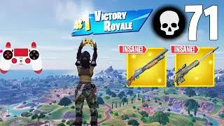 71 Elimination Solo Vs Squads Gameplay Wins (Fortnite Chapter 5 PS4 Controller)