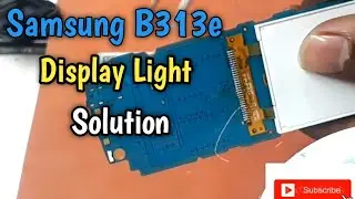 Samsung b313 display light jamper problem solution
