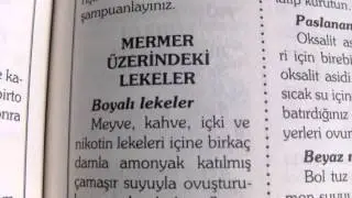 Mermer üzerindeki lekeler nasıl çıkar