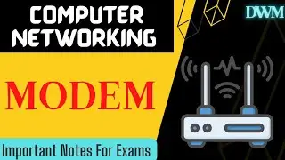 Modem  ||  Networking Device Modem : Short Notes On Modem #dowithme #shortnotes #modem