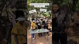 Blind game …who do you think will win 💯💯