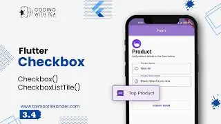 3.4 - Flutter Checkbox and CheckboxListTile Widget - Flutter Crash Course