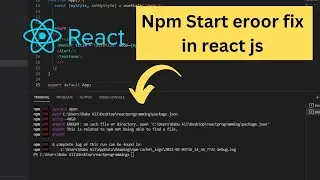 how to fix npm start problem in React.js #npmstartproblem #reactjs