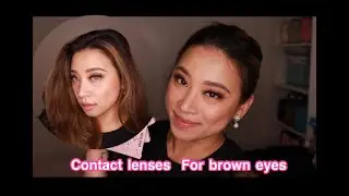 Mislens Contact Lenses Try on | The best contact lens for brown eyes