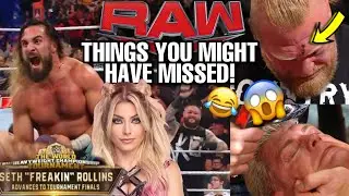 THINGS YOU MIGHT HAVE MISSED! WWE RAW! BROCK LESNAR ATTACKS CODY RHODES! SETH ROLLINS ADVANCES!
