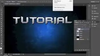 Photoshop Tut - 2D Text Using Layer Styles!
