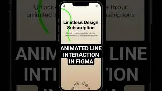 How to create an animated line interaction in Figma 