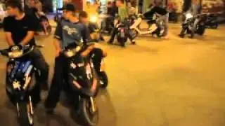 Ялтинские скутеристы на тусовке. Ялта, Крым