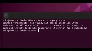 How to fix traceroute in ubuntu 22.04 - Command 'traceroute' not found, but can be installed with