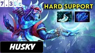 Husky Lich Hard Support - Dota 2 Patch 7.35c Pro Pub gameplay