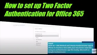 How to set up Two Factor Authentication for Office 365 in 4 easy steps
