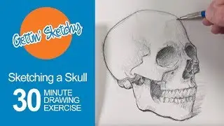 Sketching a Skull - Gettin' Sketchy Live