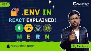 🔐 Using .env File in React Frontend | Secure Environment Variables in MERN 🌐