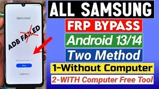 2024 New Method - Samsung A32 Frp Bypass Android 13/14 - Samsung Frp Bypass Two Method - With Pc