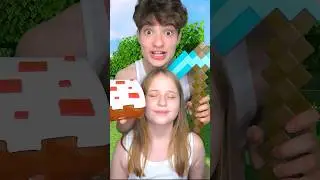 Left OR Right Minecraft Food With My Little Sister! 🤤⛏️
