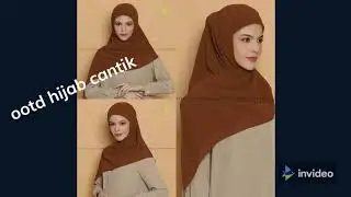 OOTD HIJAB CANTIK SEGI EMPAT INSTAN 2IN1