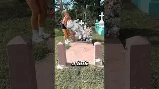Cleaning a baby’s grave for free 🩷