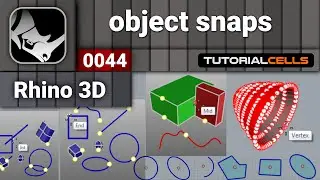 0044. object snaps ( Osnap ) in rhino