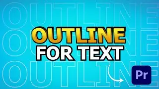 How To Add Outline To Text In Premiere Pro || How To Outline/Stroke Text In Premiere Pro