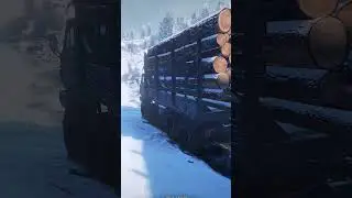 КамАЗ вывозит лес SnowRunner  