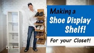 Making a Wall-Mounted Shoe Shelf / DIY 4K