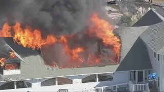 Controlled fire at former OBX restaurant