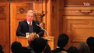 Former Colombian President Alvaro Uribe speaks at Yale SOM