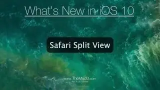 Safari Split View in iOS 10