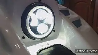 Светодиодная фара на буран. На штатное место.