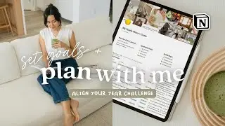 Plan with me for 2023 in Notion | Digital Planning & Goal Setting 💫 Align Your Year Challenge