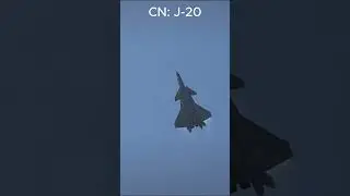 Сравнение звуков двигателей J-20, Su-57 и F-22! 