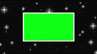 Green screen star frame animation