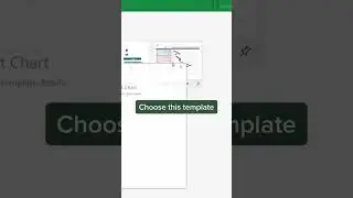 How to create a Gantt Chart in 20sec #exceltricks #exceltips #excel #microsoft #googlesheets #tips