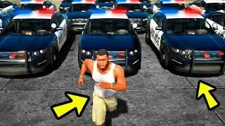Можно ли СБЕЖАТЬ от ПОЛИЦИИ без МАШИНЫ?! ЭТО ВОЗМОЖНО?! (GTA 5)