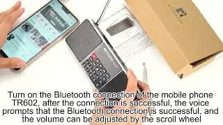 TR602 Portable FM/AM Radio Bluetooth Speaker Digital Rechargeable MP3 Player US